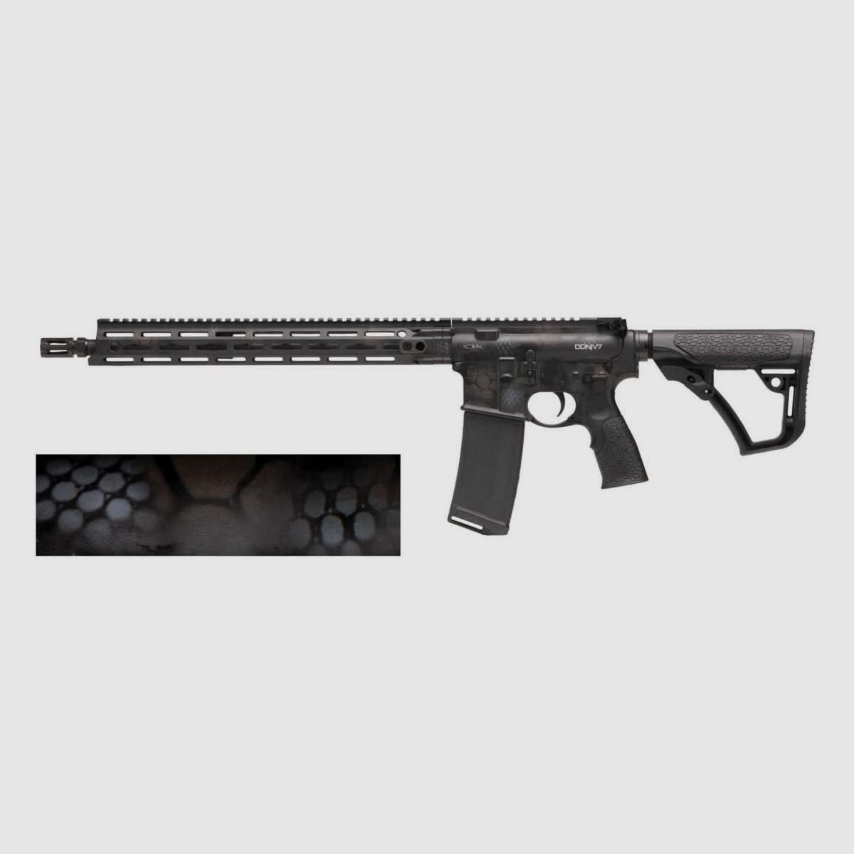 DANIEL DEFENSE AR15 DDM4 V7 PRO canon 18 ' Cal. 5.56 - Peau de serpent, image 2 sur 5