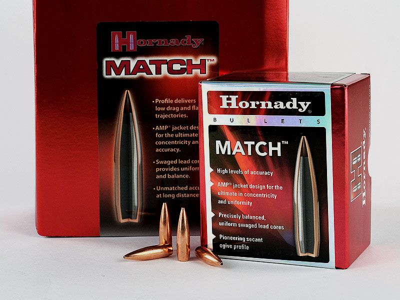 Hornady BTHP-Match Geschosse 1 Packung .30 / .308 Win. 168 grs (100 Stück á 0,479 €*)