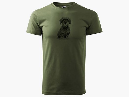 Teckel T-Shirt Groen - Logo