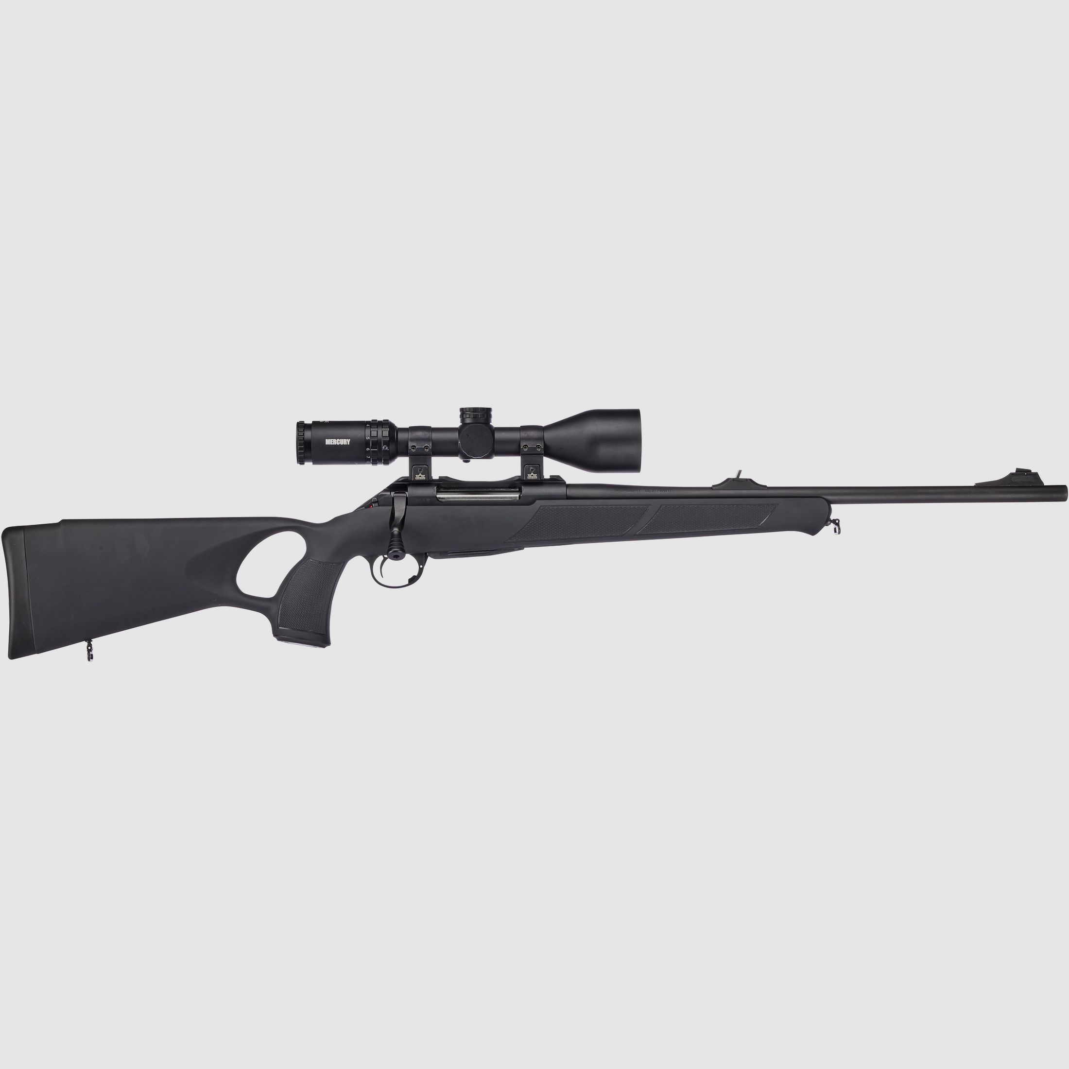 Mercury hunting Komplettangebot Saphire Thumbhole mit Zielfernrohr Saphire 3-12x56i, Kal. .308 Win.
