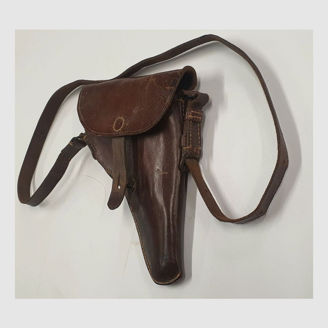 Unbekannt Schweizer leder Holster für P08 Parabellum