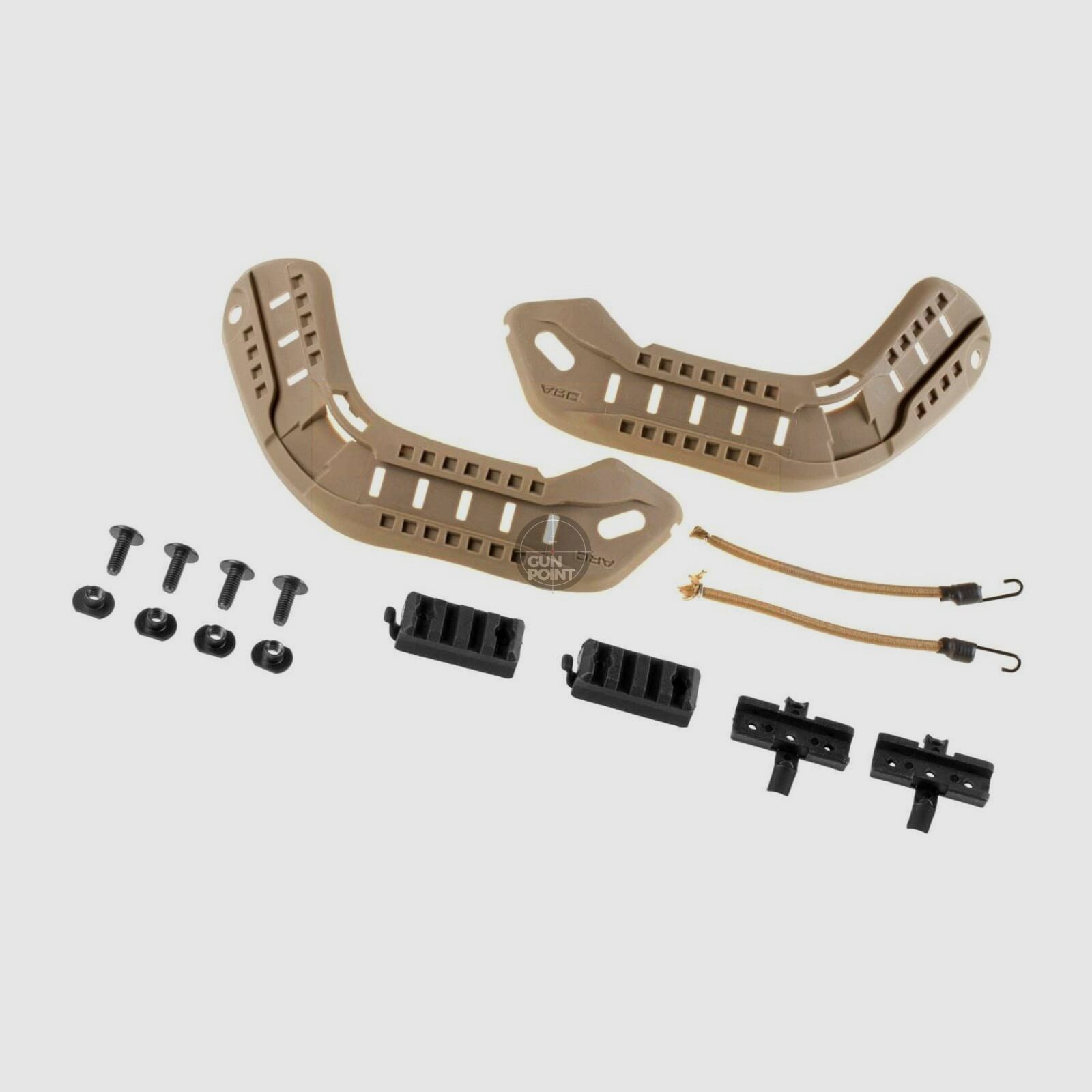 FMA MICH 2000 Rail Set-Dark Earth