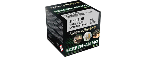 Sellier & Bellot 8x57 IS Screen-Ammo SCR Zink 9,0g/140grs.