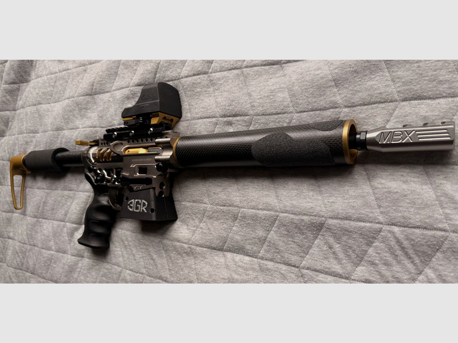 IPSC PCC Schoger Arms 9mm rifle top condition no Hera, Schmeisser, 3G Sports semi-automatic rifle MBX Hyperfire