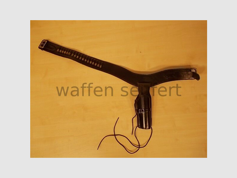 Bucheimer Westerngürtel + Holster für 6" Western-Revolver