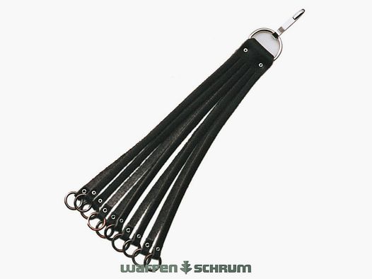 AKAH kippenhalsband van rundleer - 10 lussen