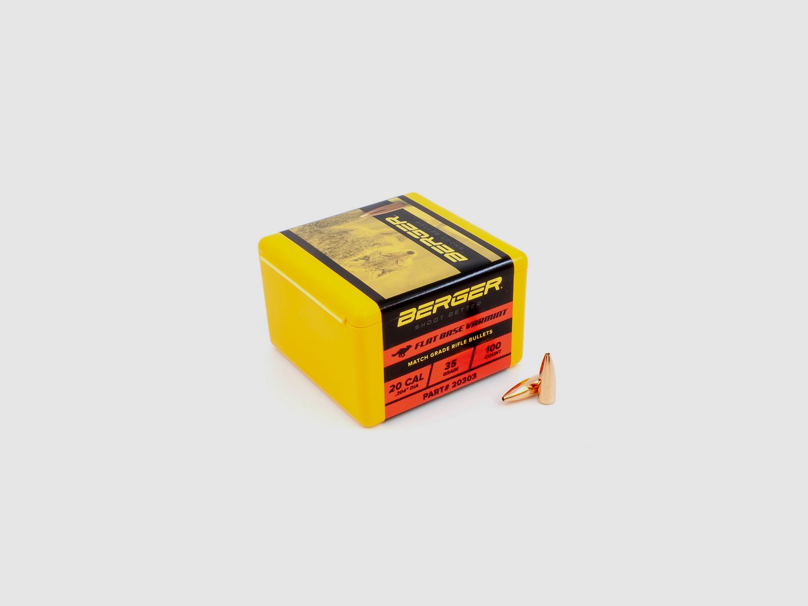 Proiettile Berger .20 FB Varmint 35GR 100 Pezzi