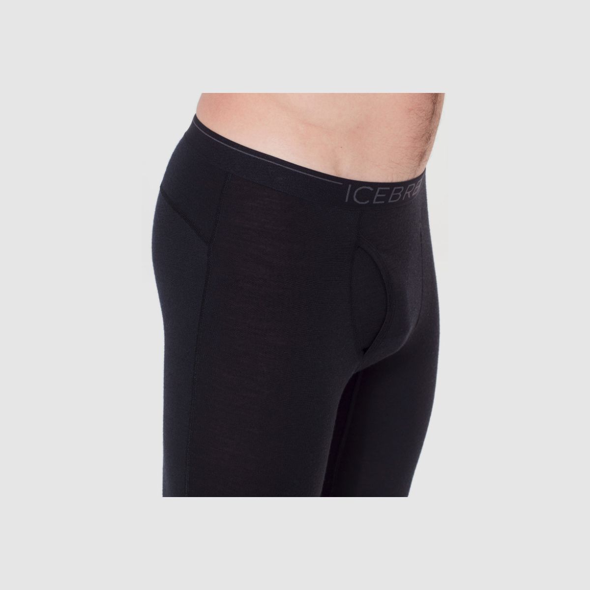 Legginsy ICEBREAKER Merino 200 Oasis z rozporkiem dla mężczyzn czarne
