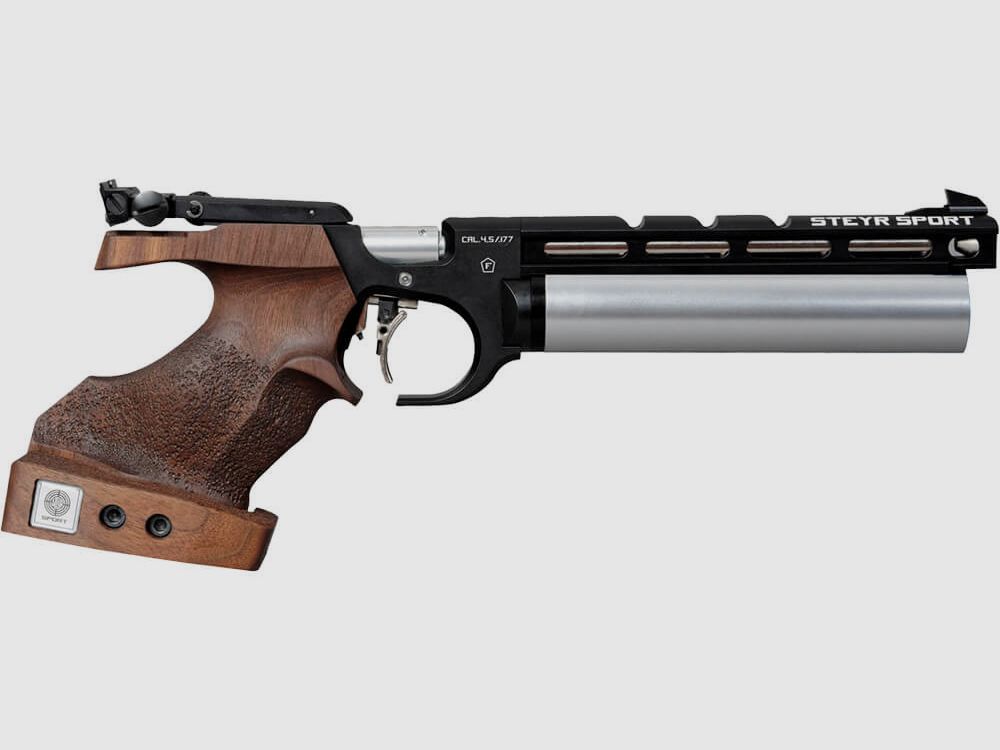 Steyr Evo 10 E Compact Black/Silver — Left-handed shooter · L, imagen 1 de 3