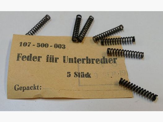 feder original DDR NVA AK 47 para interruptor [ 40 ] sin usar, nueva para AK47, 7,62x39