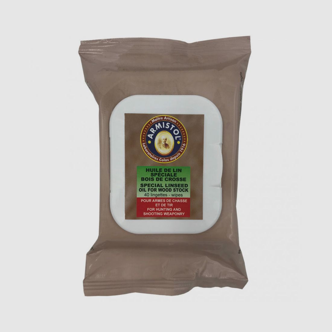 Pack of 40 Armistol Oiled Wipes for Stock