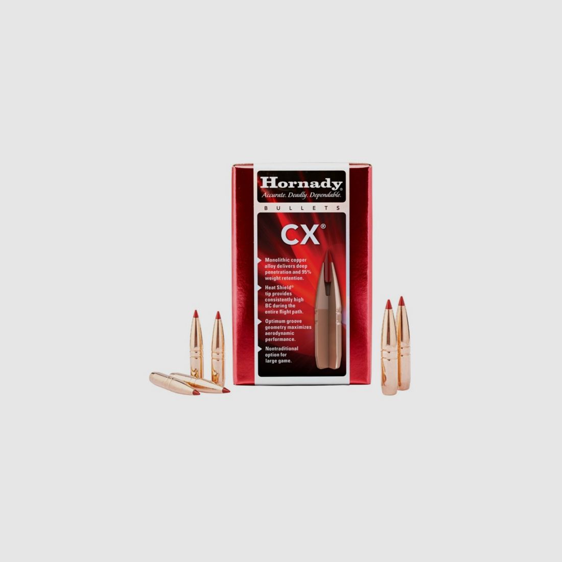 Hornady .338 Caliber / 8.5mm CX in 185 Grain | Lead-Free