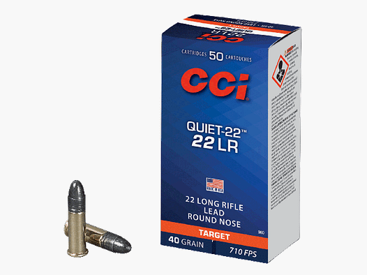Cartuchos CCI Quiet-22 - Cal. 22 LR - Caja de 50