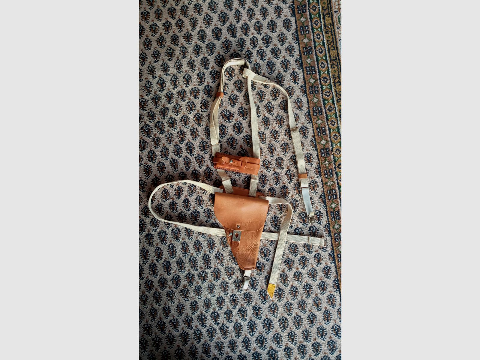 Original Stasi shoulder holster for the 5.45x18 pistol PSM / Good maintained condition // GDR / Leather