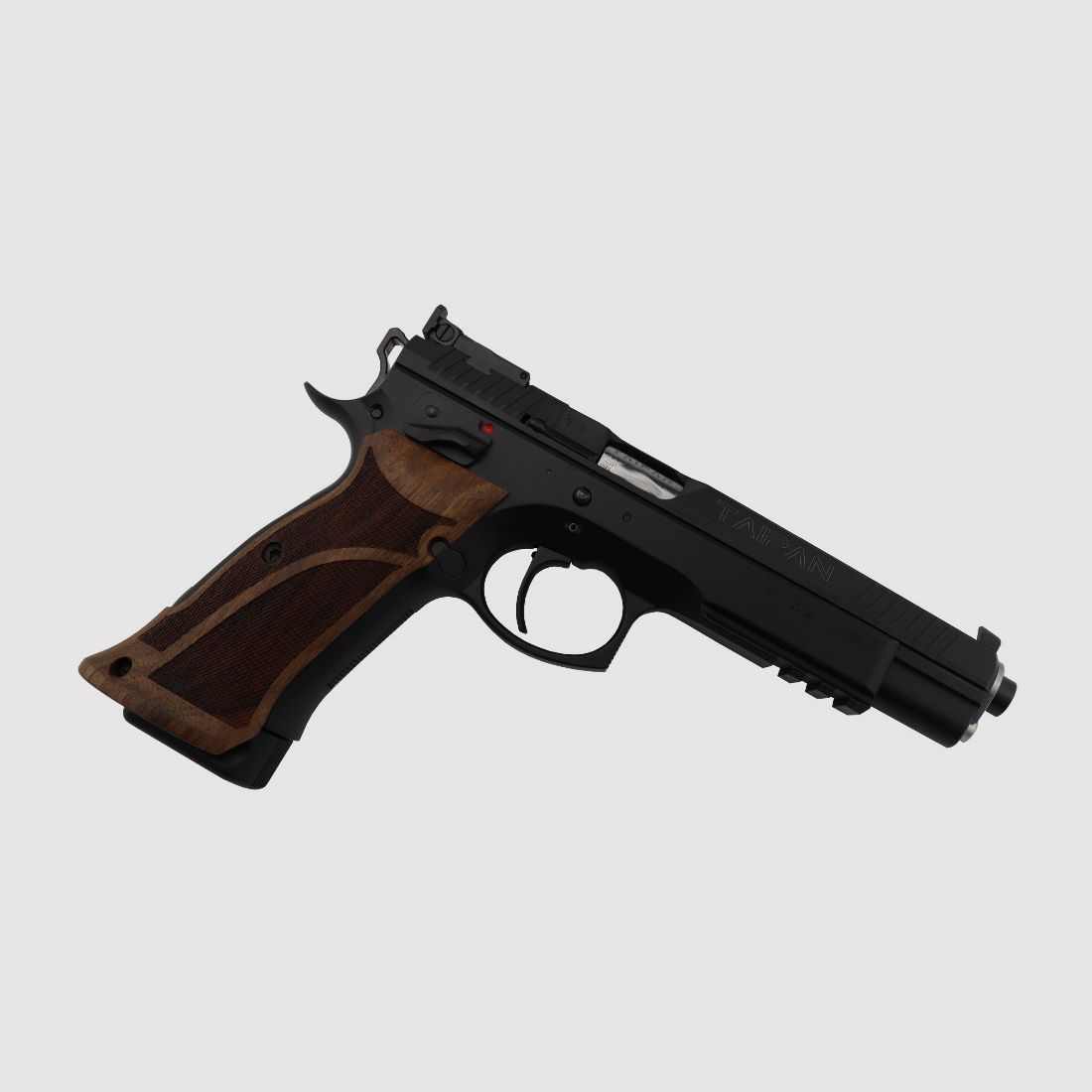 Pro Tuning CZ 75 Taipan Sport pistola de deporte de 6 pulgadas con empuñadura de nogal