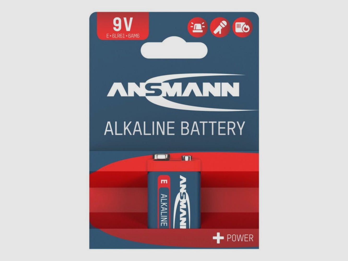 Alkaline Battery Ansmann 6LR61 9 Volts - High Performance - Long Duration - Reliability in the Field, image 1 of 4
