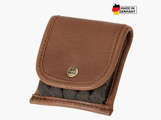 AKAH Patronenetui Elchleder mit Loden