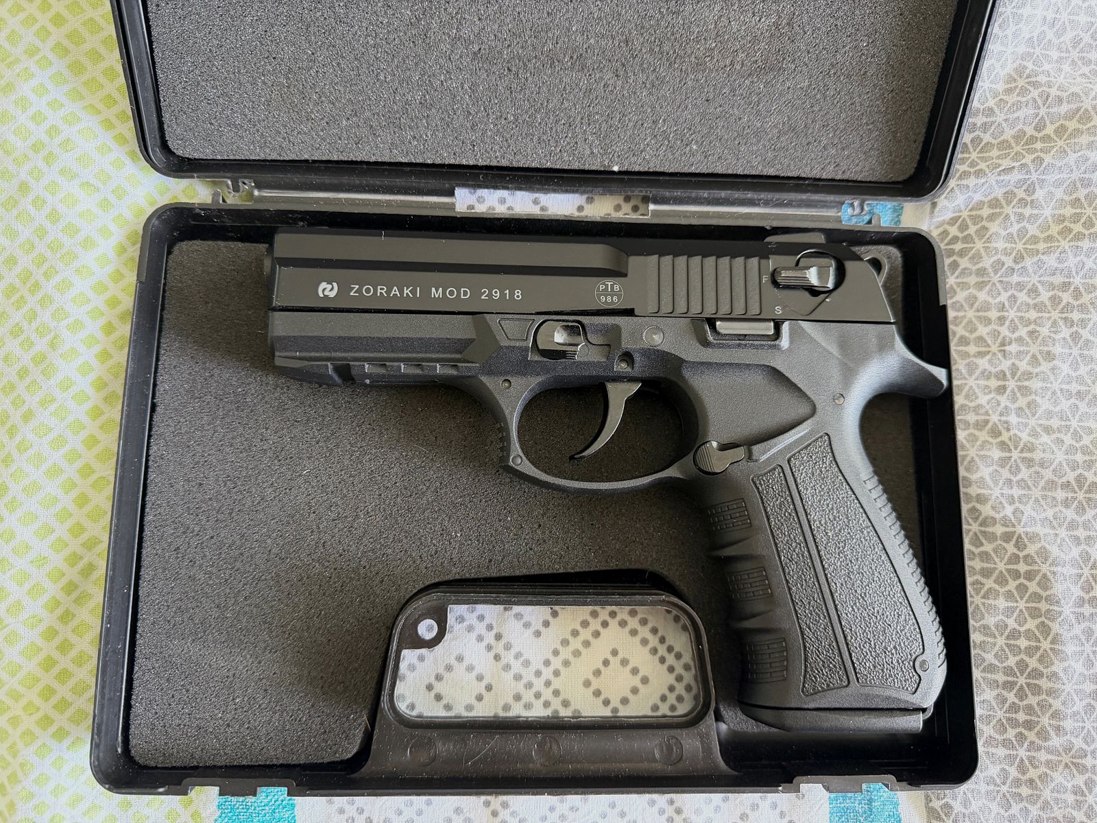 Zoraki 2918 PTB 986 blank pistol, afbeelding 1 van 2