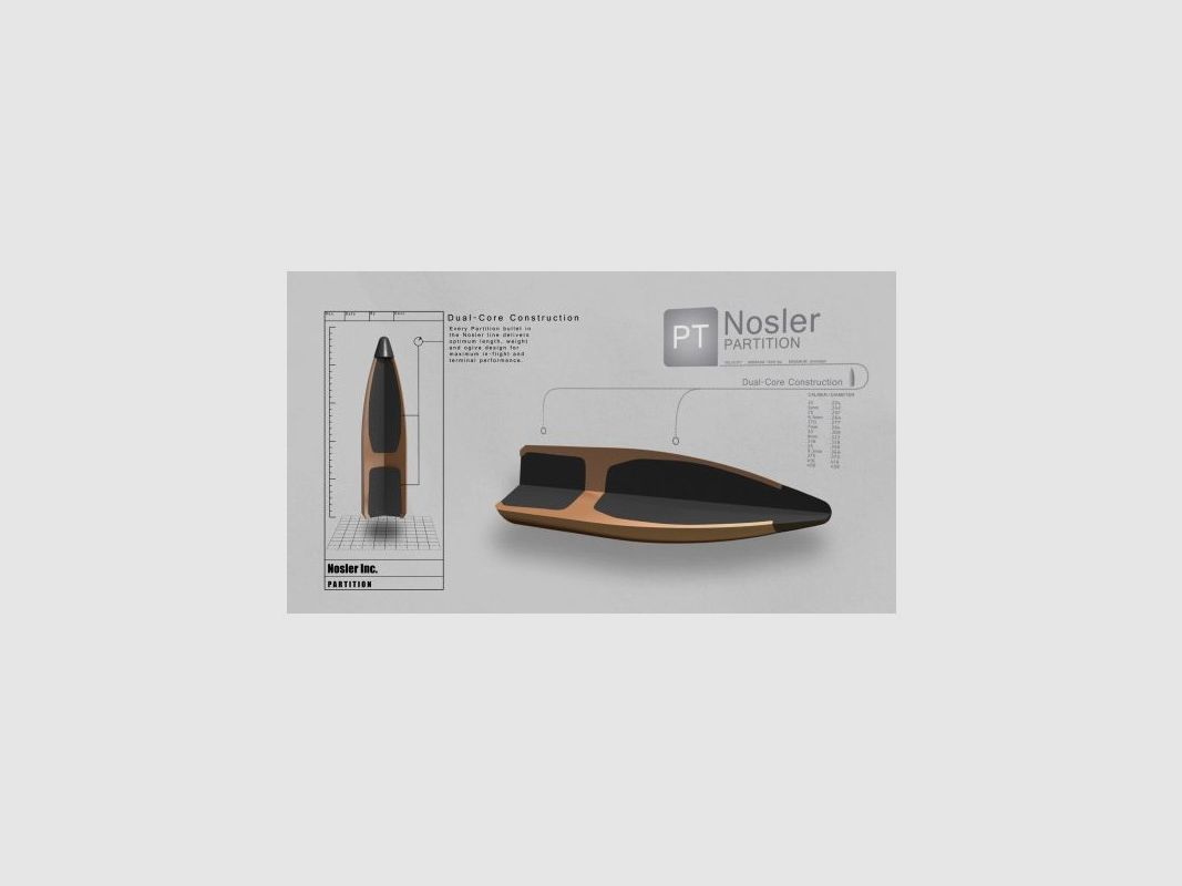 NOSLER PARTITION GESCHOSSE C 30 GR 180, Bild 3 von 3