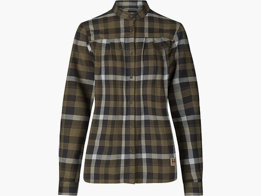 Härkila Sigrid L/S shirt Women willow green/Phantom Blusen Damen