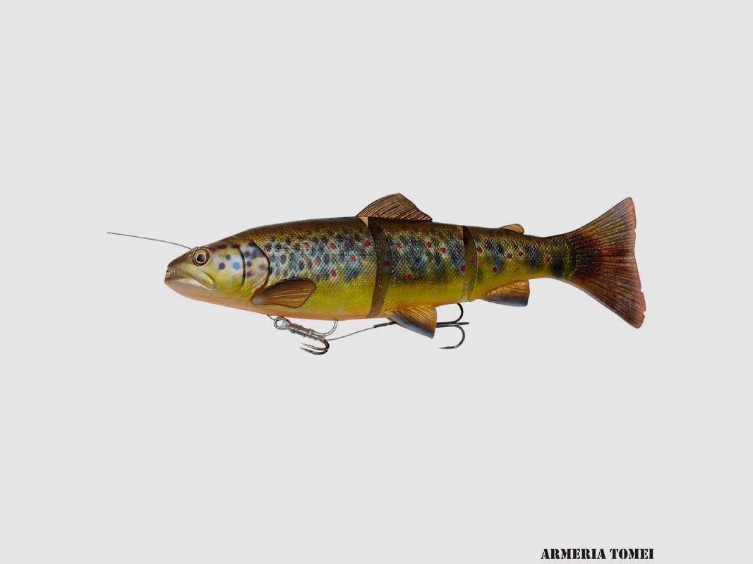 SAVAGE GEAR – 4D LINE-THRU TROUT 30cm 303g SINKING BROWN TROUT UV BELLY