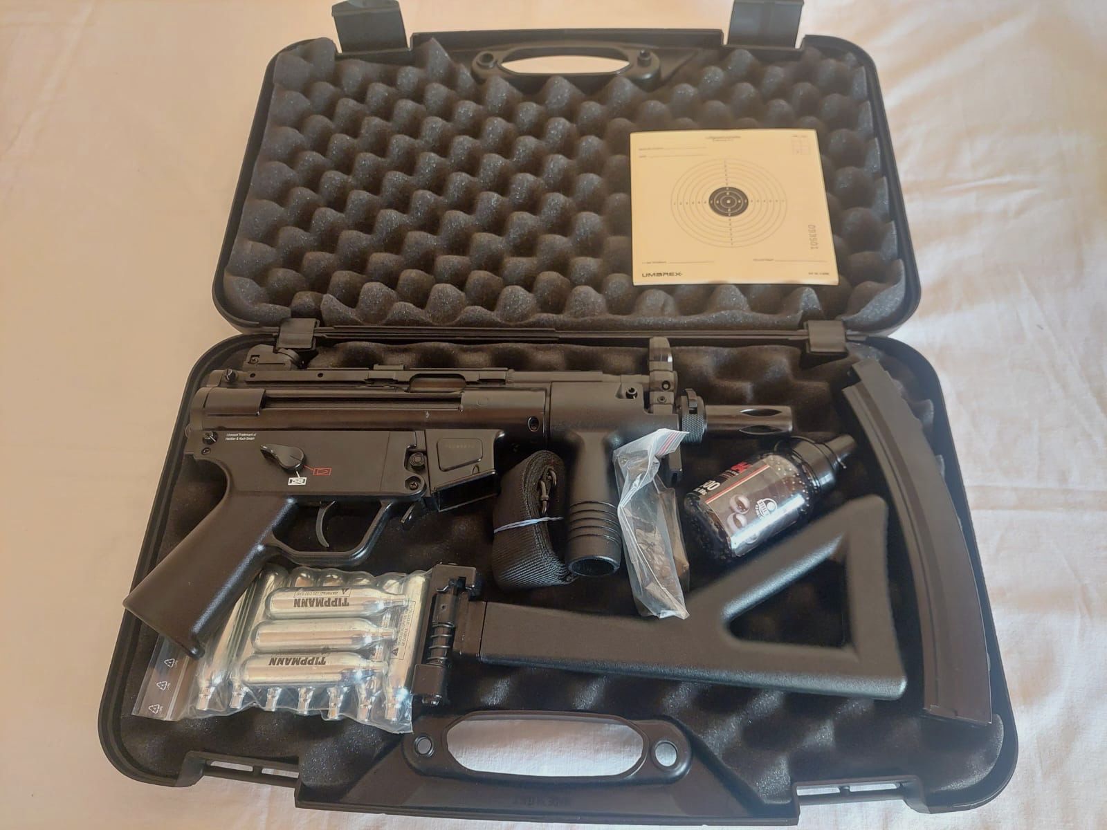 HK MP5K PDW Co2 BB 4,5 mm Set