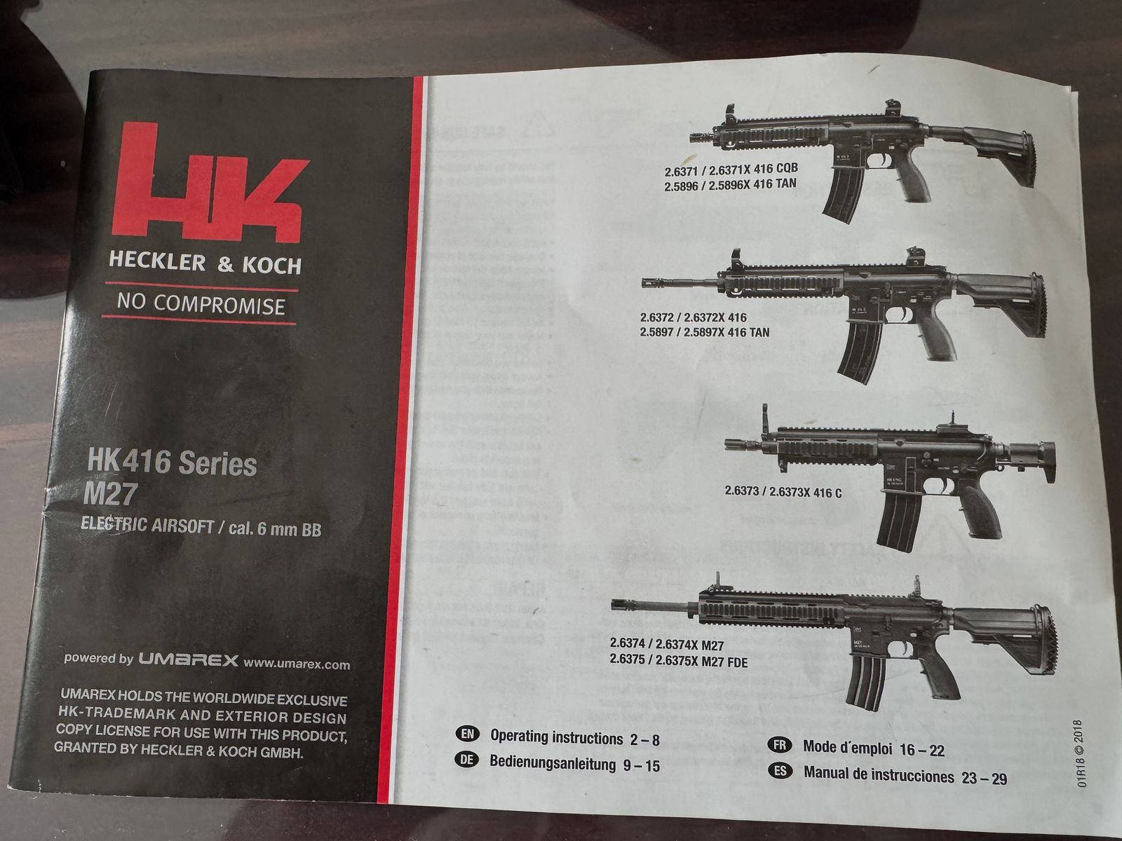HK 416 Airsoft in einem sehr guten Zustand mit viel Zubehör