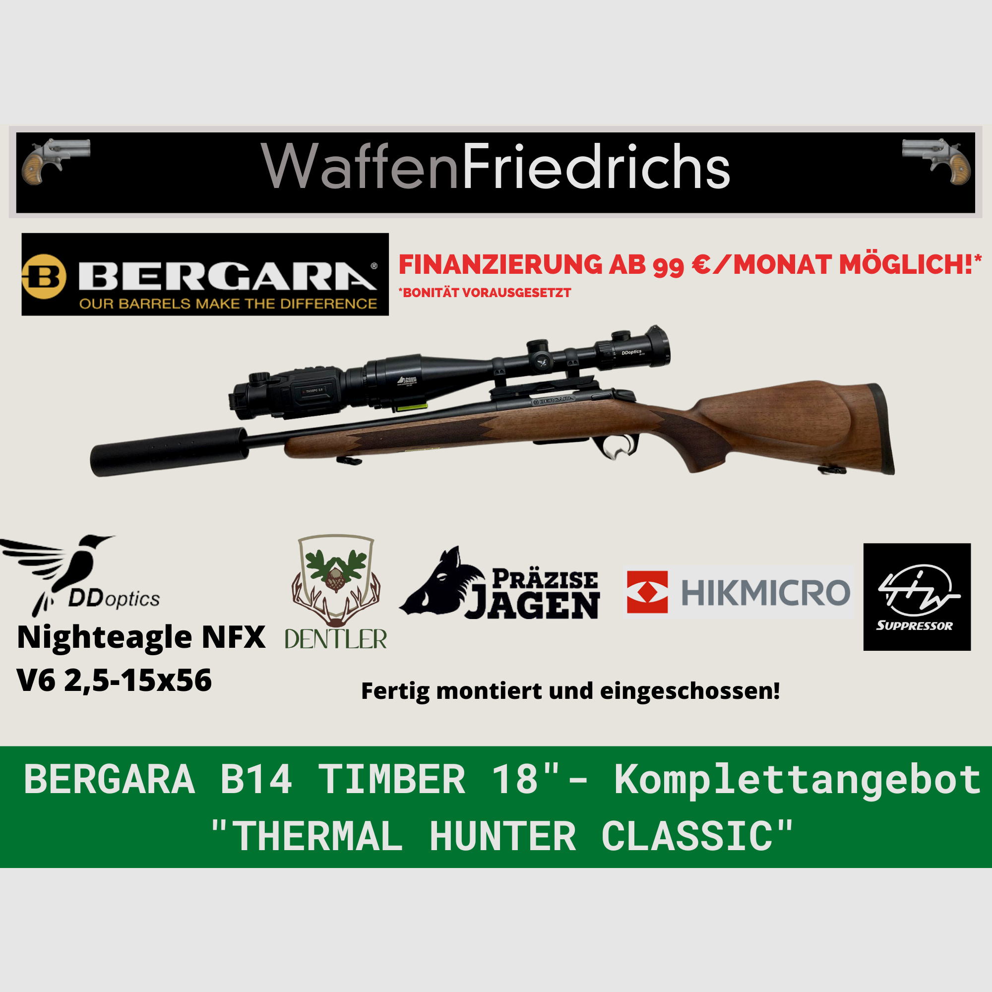 Bergara B14 Timber | Thermal Classic Hunter Komplettangebot  - WaffenFriedrichs