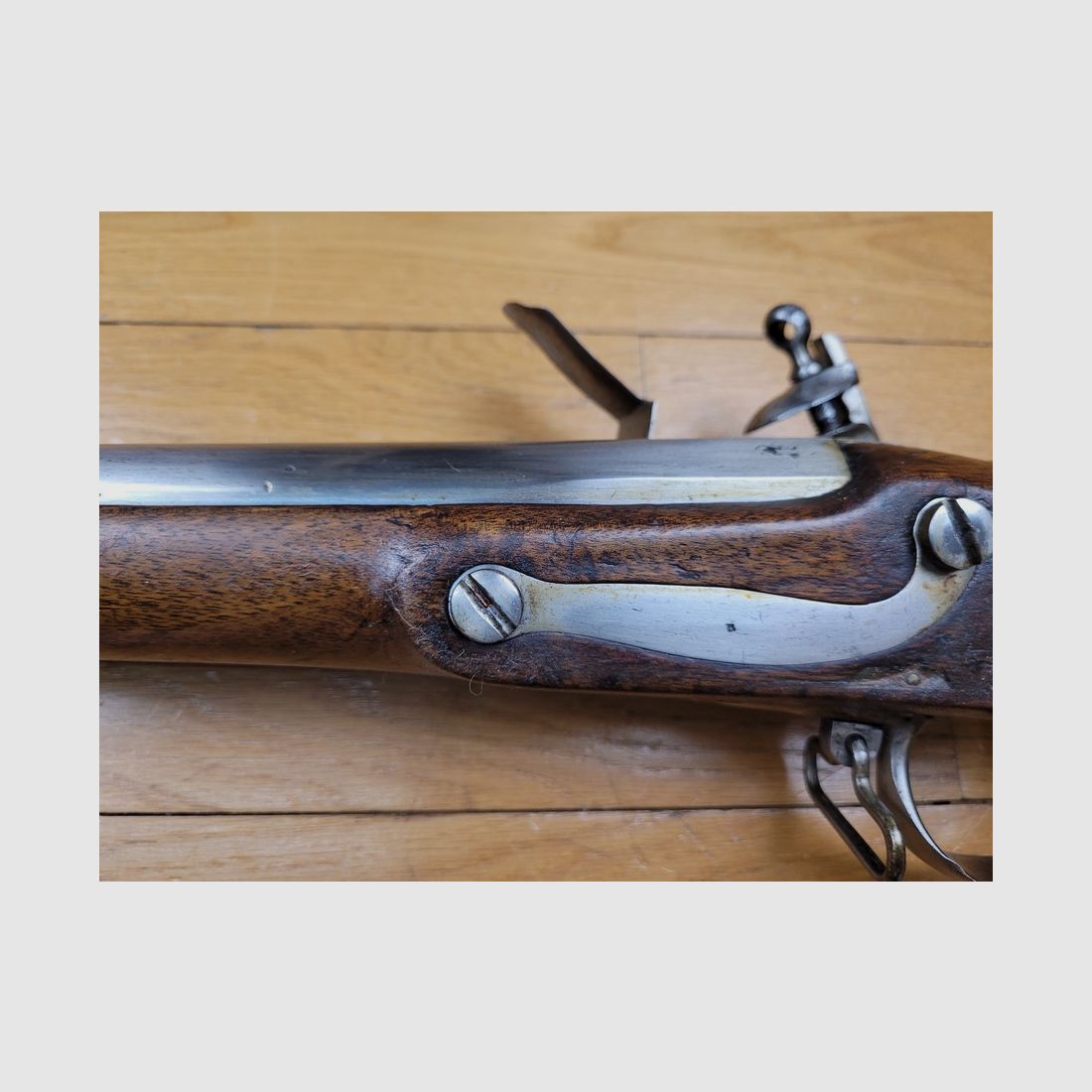 Gutes Gewehr Modell 1777 Ancien Régime – NICHT modifiziert Jahr XI – Waffe von 1787 – gemäß Boudriot – verteilt in den Armeen der Revolution – Sehr gutes Stück in TBE+, Bild 13 von 23