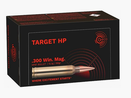 GECO GECO .300 Win. Mag. Target HP 12,3g / 190grs. 50x Patronen im Karton