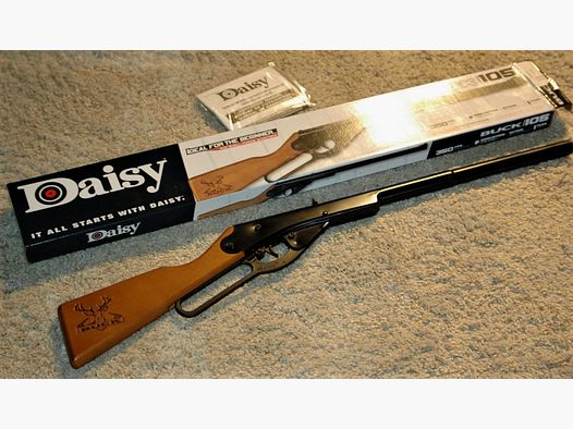 Daisy BUCK 4,5 mm BB NEU Klassiker Lever Action Westerngewehr Unterhebelspanner