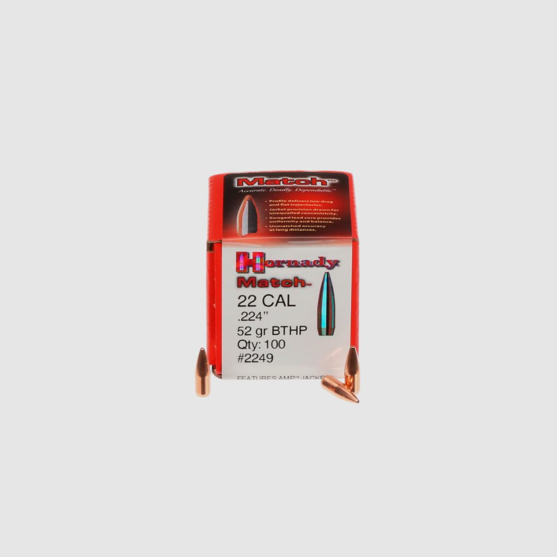 Hornady Bullets .22 (.224) BTHP Match 52/3,4 p/100