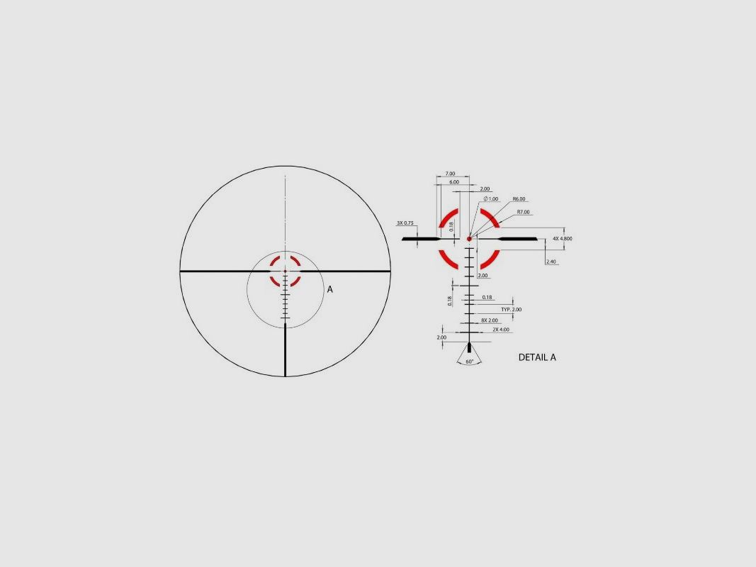 Zielfernrohr BUSHNELL R5 1-6x24 DD2-QA beleuchtet., Bild 5 von 5