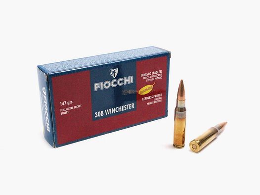 PATRONEN FIOCCHI Kal.308 Win FMJ 147 Grain