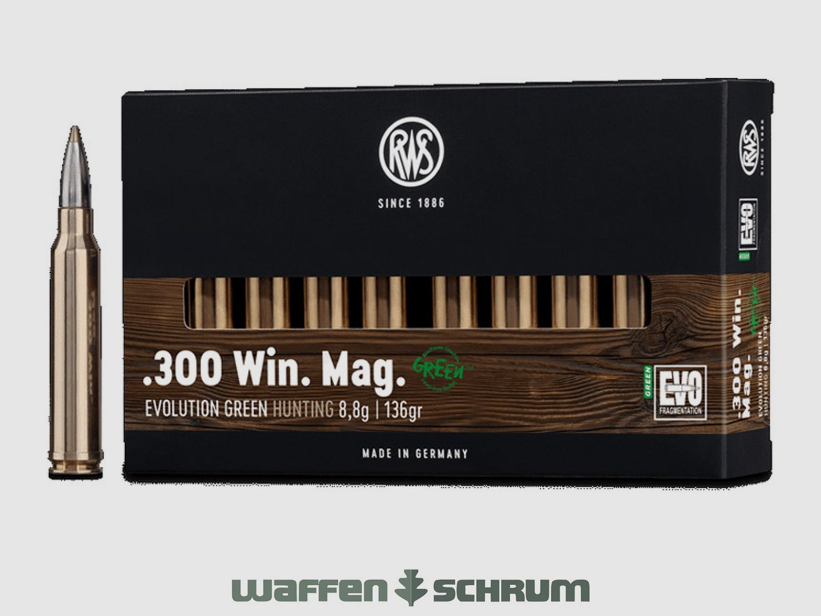 RWS Evo Green 9,0g - 139gr .300WinMag