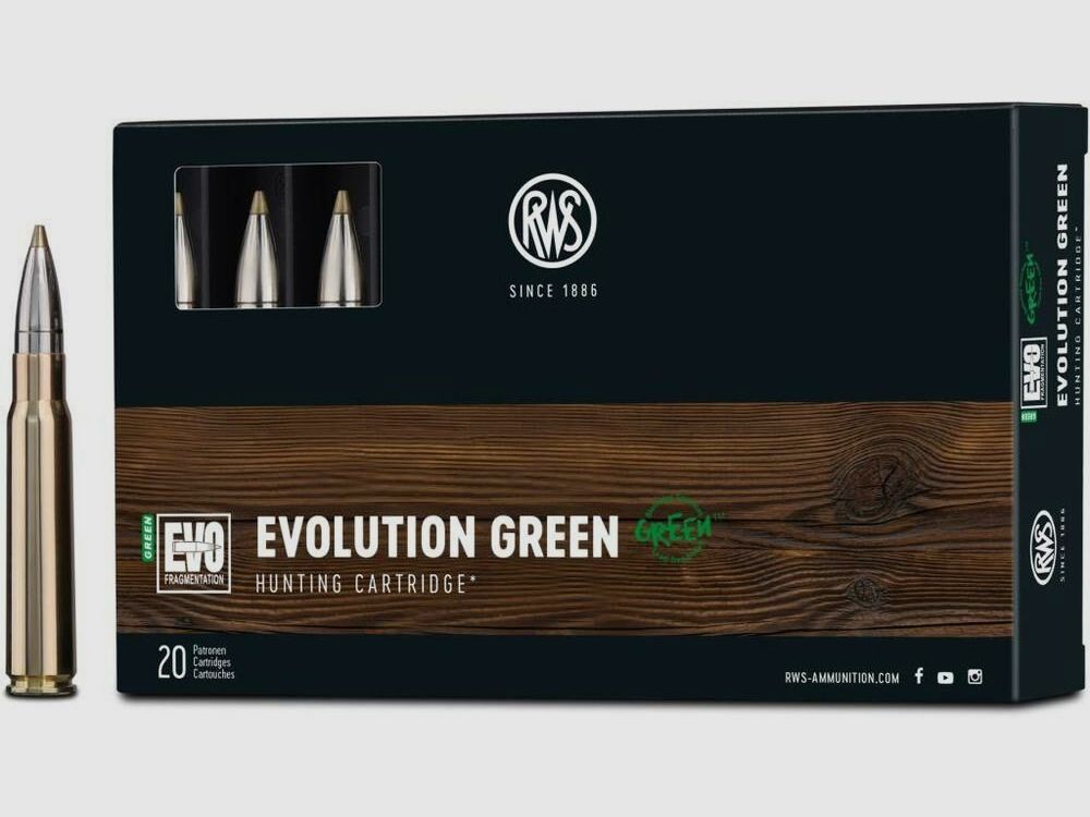 RWS EVO GREEN 9g/139grs - 20 pieces