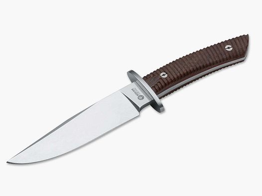 Coltello Bowie in ebano Arbolito con pregiata custodia in pelle