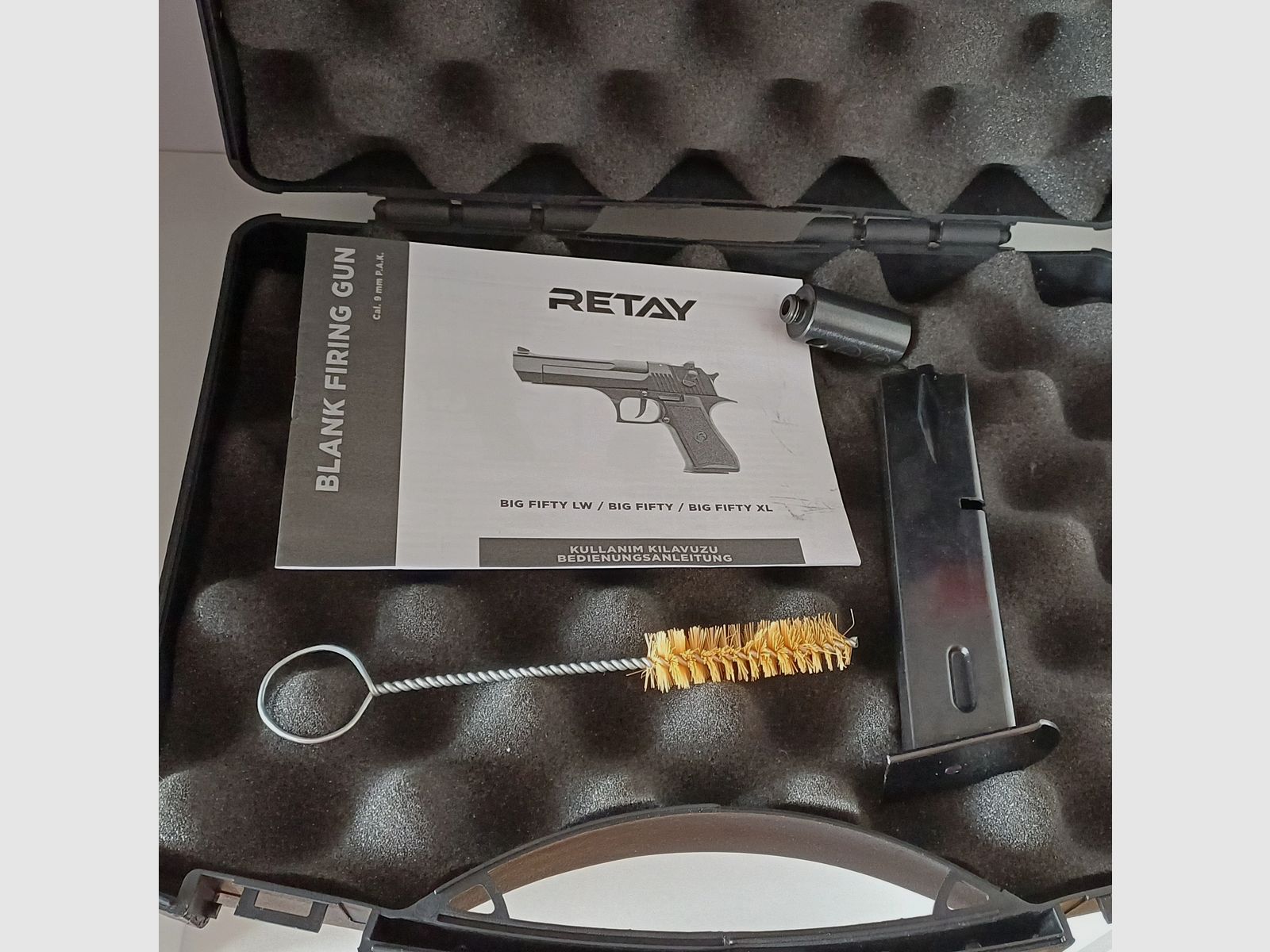 Pistolet d'alarme RETAY Big Fifty Ptb 1074 noir