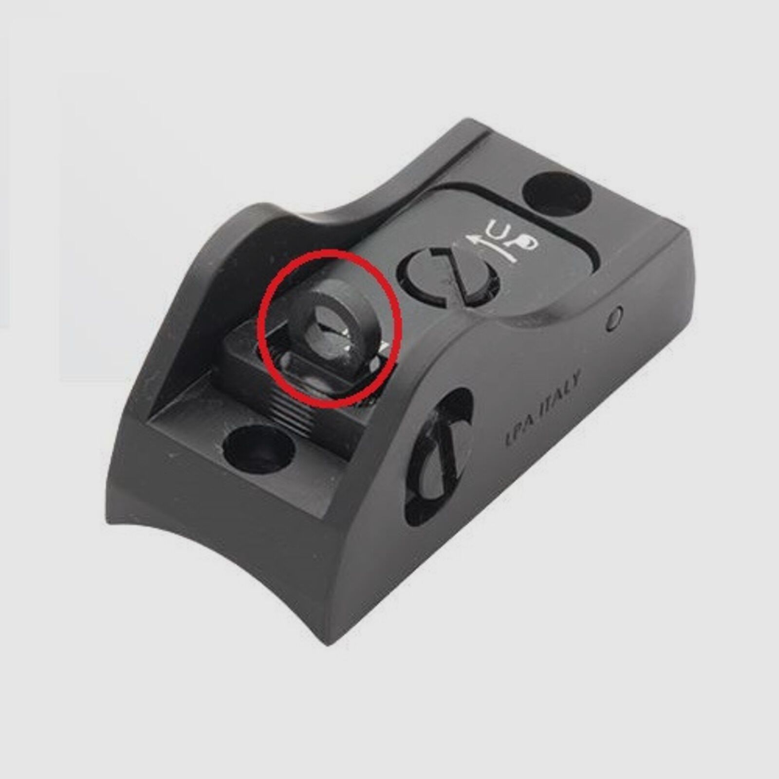 LPA Visier Ghostring 5mm schwarz Flinte