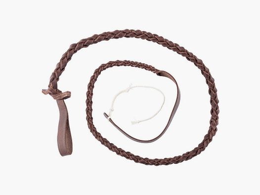 Geflochtene Lederpeitsche Country Sattlerei - 147 cm - Widerstandsfähig und Flexibel - Optimaler Kontroll des Peitschen