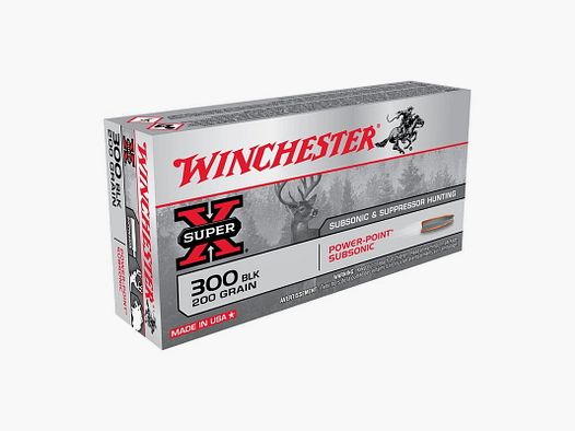 Winchester Super X Power Point Subsonic 200 grs. Kal. 300 BLK - 20 Stk.