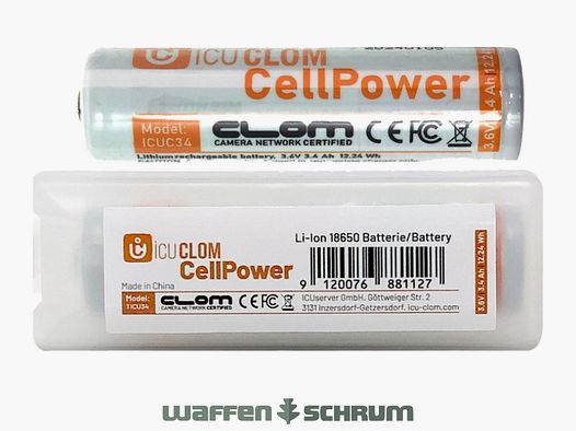 ICUserver Akku Weiss 3400 mAH 18650
