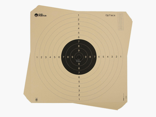 50-pack - pistool-/kleinkaliberdoel 55 x 52 cm met insteekgleuf