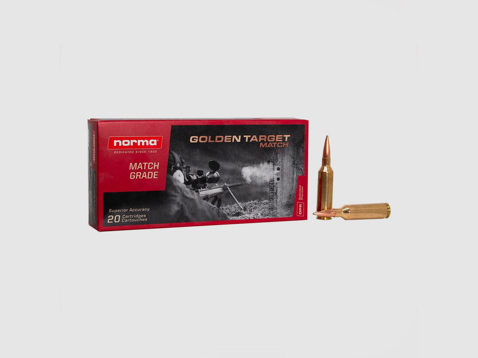 MUNITION – NORMA – GOLDEN TARGET MATCH | 6,5 PRC | 9,27g / 143gr