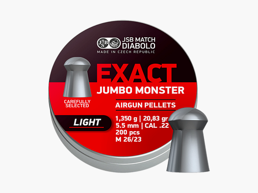 JSB AA Exact Jumbo Monster Light 5,52mm 20.83/1,350 p/200
