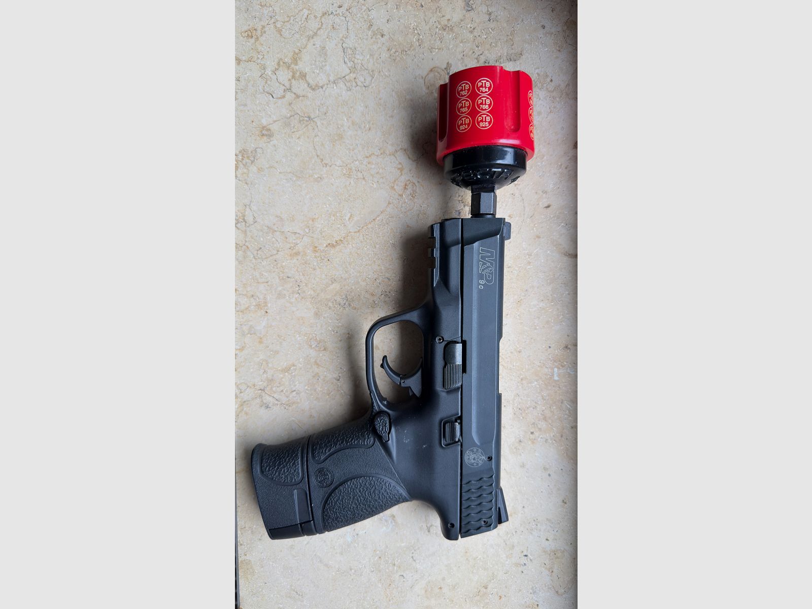 Smith & Wesson M&P 9c Schreckschusspistool 9 mm P.A.K. – Topstaat – slechts 100 schoten