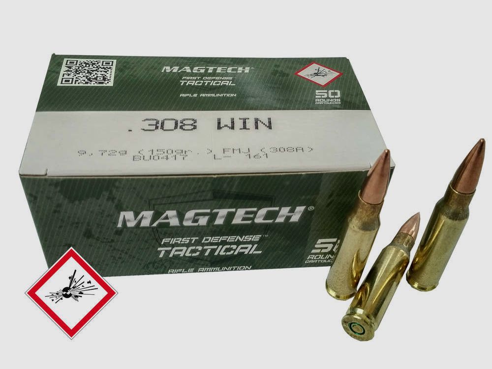 Magtech .308Win FMJ 150grs / 9.7g – 50 pcs