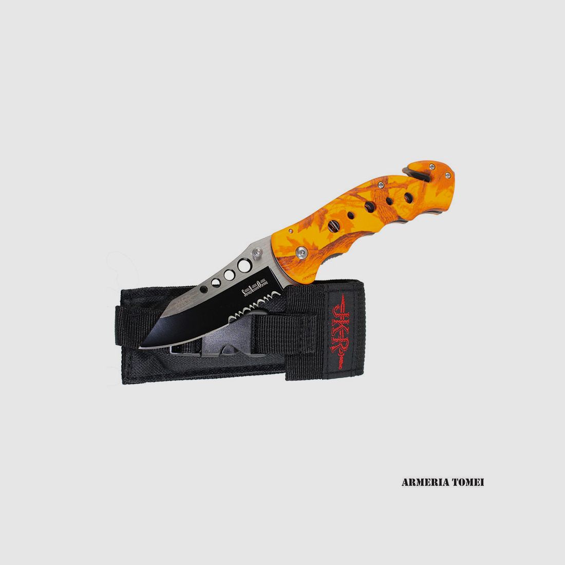 MESSER – JOKER – TACTICAL CAMO/ORANGE, Bild 2 von 2