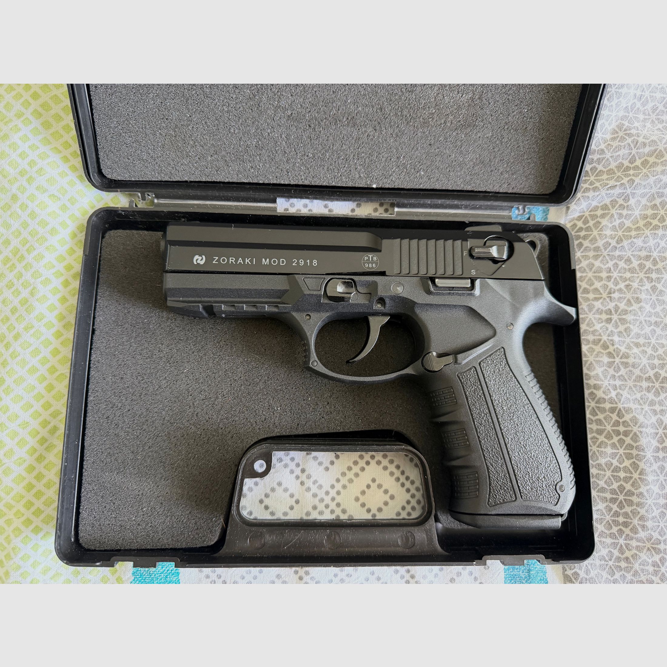 Zoraki 2918 PTB 986 blank pistol, afbeelding 1 van 2