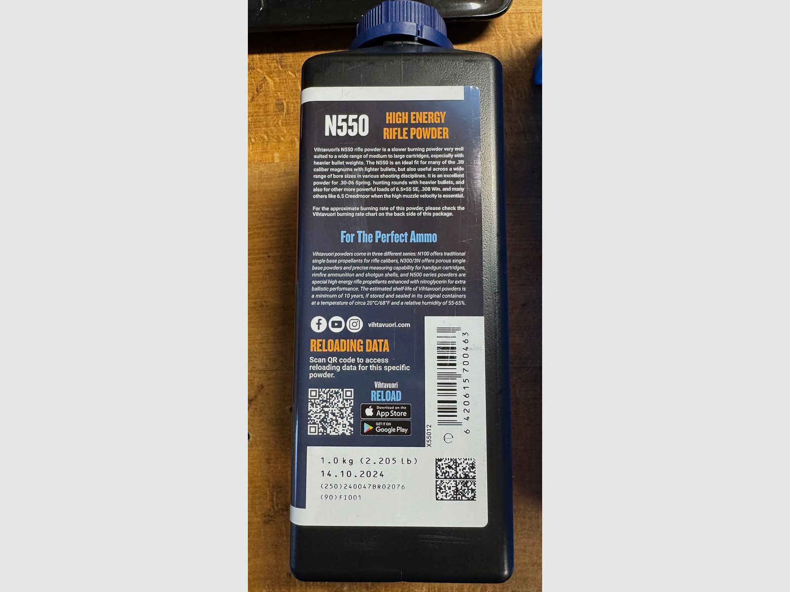 1KG Vithavuori NC Polvo N550